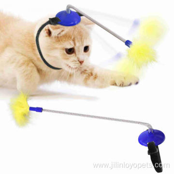Wholesale cat toy with feathers
